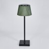 Longchamps Outdoor table lamp, table lamp LED brown, green, 1-light source