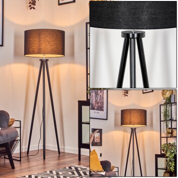 Flemming floor lamp black, 1-light source