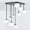 Chehalis ceiling light, globe light white, 9-light sources