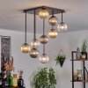 Chehalis ceiling light, globe light Amber, clear, Smoke-coloured, 9-light sources