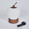 Opsaheden table lamp LED brown, white, 1-light source