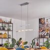 Casalino hanging light, pendant light LED chrome, 1-light source