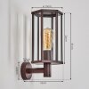 Monfanim outdoor wall light rust-coloured, 1-light source