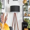 Flemming floor lamp dark brown, 1-light source