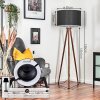 Flemming floor lamp dark brown, 1-light source