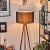 Flemming floor lamp dark brown, 1-light source