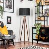 Flemming floor lamp dark brown, 1-light source