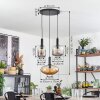 Alcofra hanging light black, 3-light sources