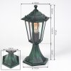 Loria pedestal light green, black, 1-light source