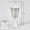 Loria pedestal light white, 1-light source