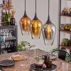 Ladrongueira hanging light chrome, gold, clear, coppery, Smoke-coloured, 3-light sources