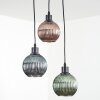 Mo hanging light blue, green, coppery, 3-light sources