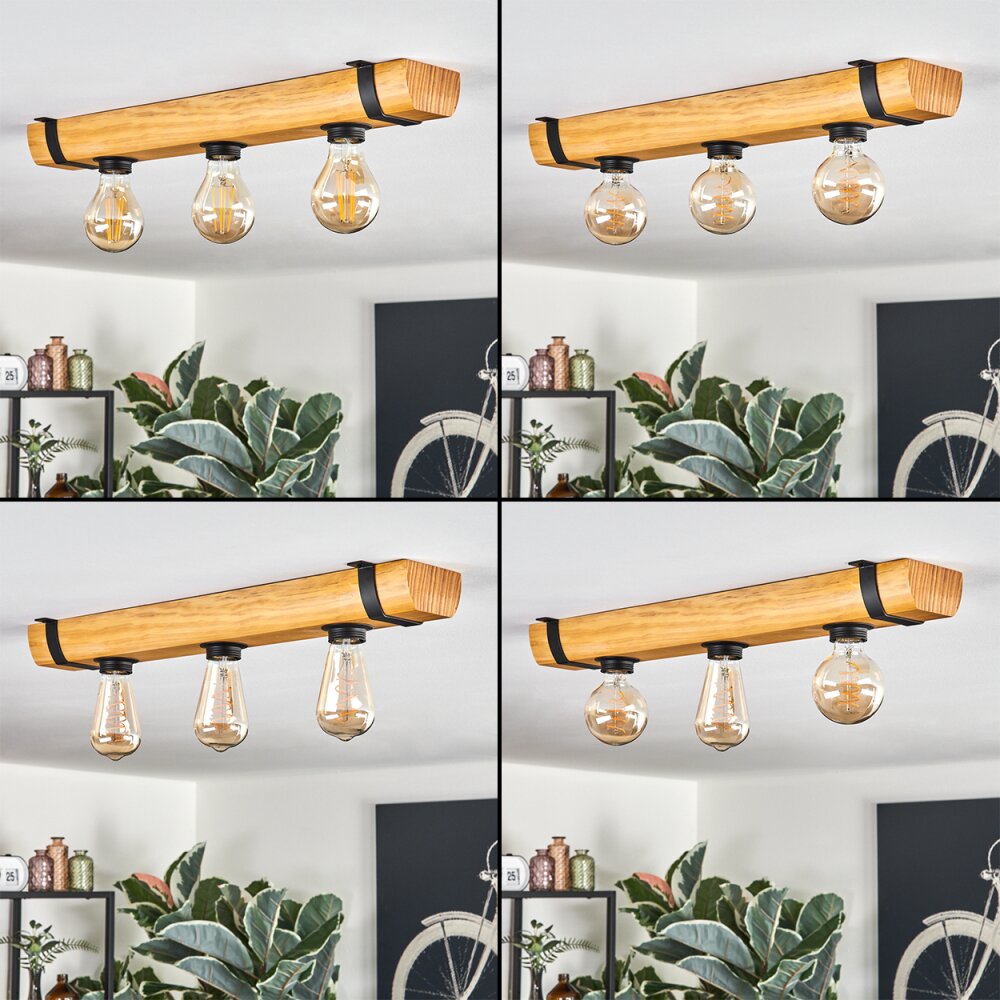 Skads ceiling light Ecru, black, 3-light sources