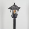 Loria path light black, silver, 1-light source