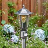 Loria outdoor light, path light black, silver, 1-light source, Motion sensor