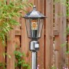 Loria outdoor light, path light black, silver, 1-light source, Motion sensor