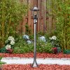 Loria outdoor light, path light black, silver, 1-light source, Motion sensor