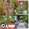 Loria outdoor light, path light black, silver, 1-light source, Motion sensor