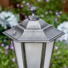 Loria outdoor light, path light black, silver, 1-light source, Motion sensor