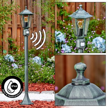 Loria outdoor light, path light green, black, 1-light source, Motion sensor