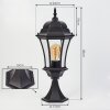 Etoe outdoor light, pedestal light, path light black, 1-light source