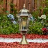 Etoe outdoor light, pedestal light, path light brown, gold, 1-light source