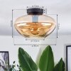 Mertola ceiling light Amber, 1-light source