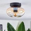 Mertola ceiling light Amber, clear, 1-light source