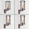 Martinha outdoor wall light rust-coloured, 1-light source, Motion sensor