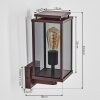 Cadafaes outdoor wall light rust-coloured, 1-light source