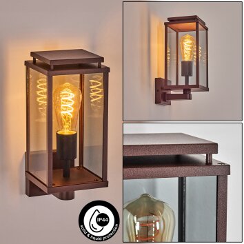 Cadafaes outdoor wall light rust-coloured, 1-light source