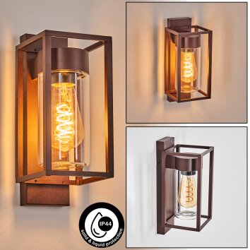 Boucinho outdoor wall light rust-coloured, 1-light source