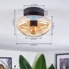 Mertola ceiling light Amber, 1-light source