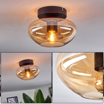 Mertola ceiling light Amber, 1-light source