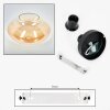 Mertola ceiling light Amber, clear, 1-light source