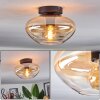 Mertola ceiling light Amber, clear, 1-light source