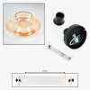 Mertola ceiling light Amber, clear, 1-light source