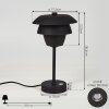 Wacissa Table lamp black, 1-light source, Colour changer