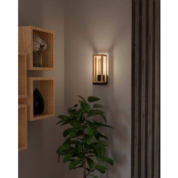 Eglo NAFFERTON Wall Light Ecru, black, 1-light source