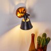 BERKELEY Wall Light Dark wood, black, 1-light source