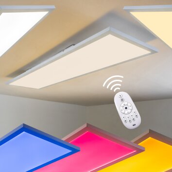 WABOS Ceiling Light LED white, 1-light source, Remote control, Colour changer