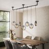 Pendelleuchte pendant light anthracite, 7-light sources