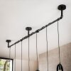 Pendelleuchte pendant light anthracite, 7-light sources