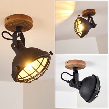 ORMARYD Ceiling Light brown, black, 1-light source