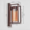 Boucinho outdoor wall light rust-coloured, 1-light source