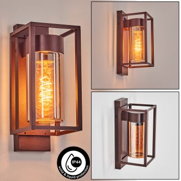 Boucinho outdoor wall light rust-coloured, 1-light source