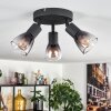 Medelim ceiling light clear, Smoke-coloured, 3-light sources