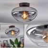 Mertola ceiling light clear, Smoke-coloured, 1-light source