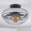 Mertola ceiling light clear, Smoke-coloured, 1-light source