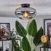 Mertola ceiling light clear, Smoke-coloured, 1-light source